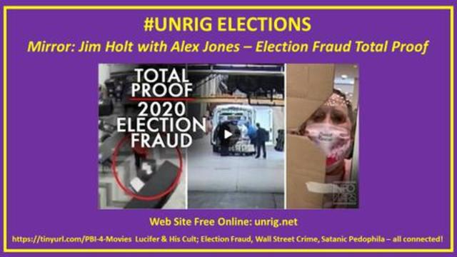 Jim Holt with Alex Jones on Election Fraud